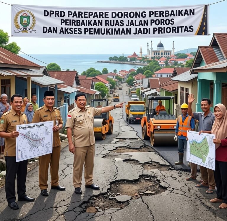 DPRD Parepare Dorong Perbaikan Ruas Jalan Poros dan Akses Pemukiman Jadi Prioritas
