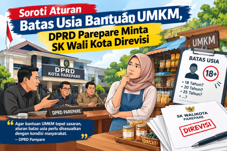 Soroti Aturan Batas Usia Bantuan UMKM, DPRD Parepare Minta SK Wali Kota Direvisi