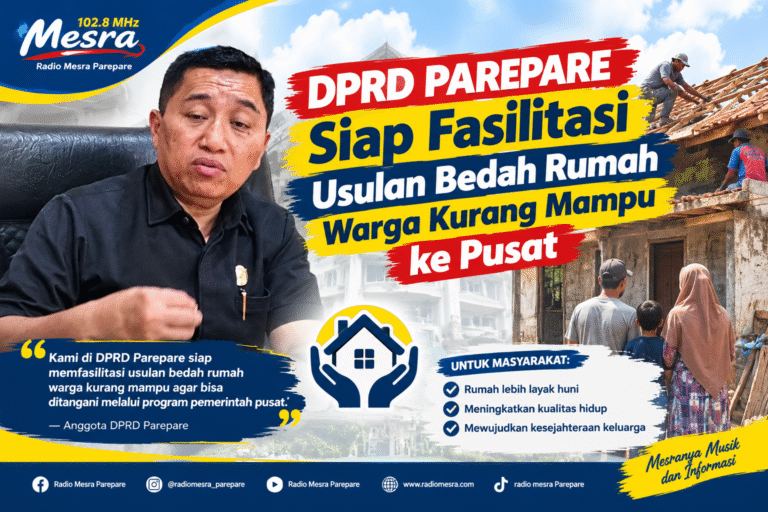 DPRD Parepare Siap Fasilitasi Usulan Bedah Rumah Warga Kurang Mampu ke Pusat