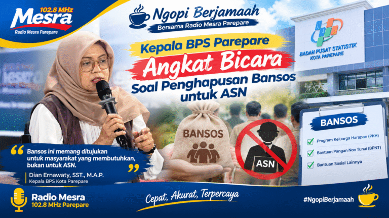 Di Program Ngopi Berjamaah, Kepala BPS Parepare Angkat Bicara Soal Penghapusan Bansos untuk ASN
