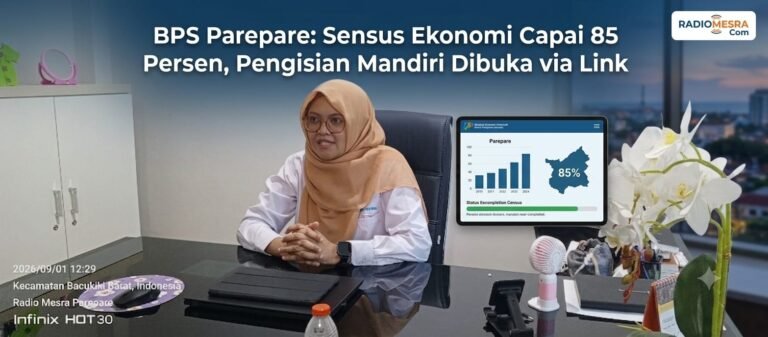 Sensus Ekonomi di Parepare Capai 85 Persen, BPS Buka Opsi Pengisian Mandiri via Link