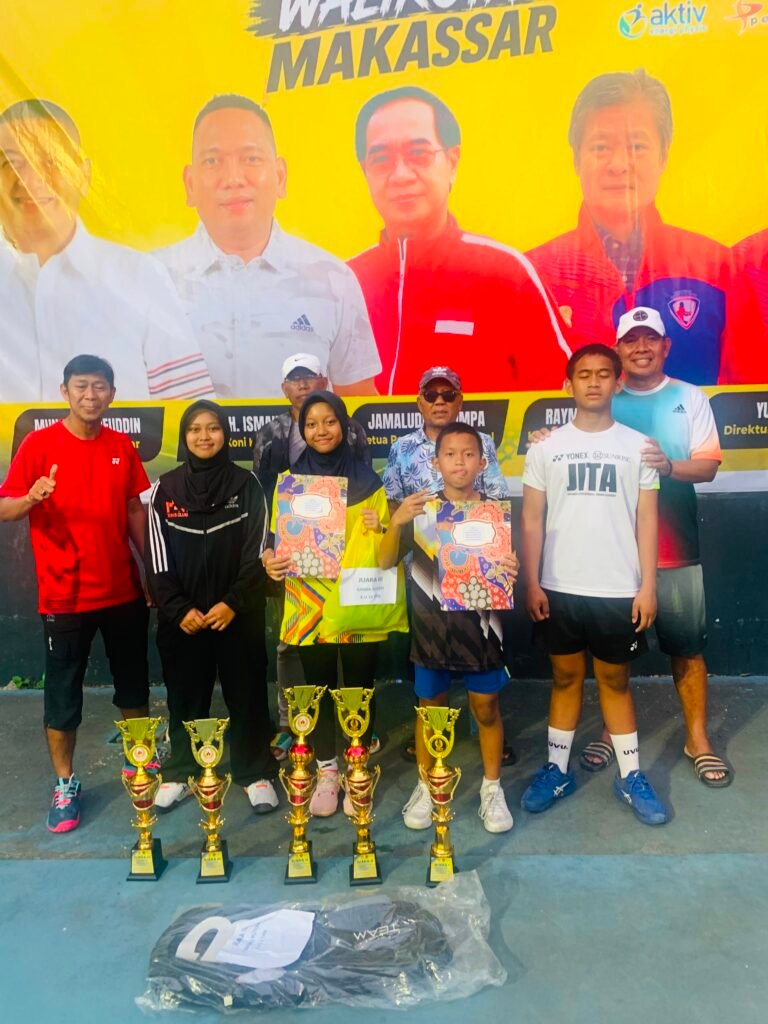Atlet Tenis Junior Parepare Borong Gelar di Kejurnas Walikota Makassar Cup 2026