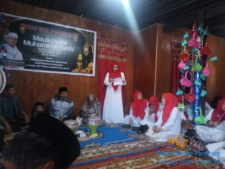 Pertautkan Tali Silaturahmi, PBSM Gelar Peringatan Maulid Nabi di Lumpue Parepare