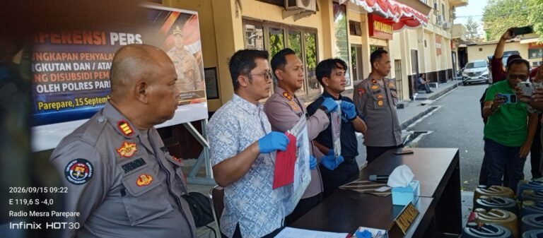 Polres Parepare Bongkar Penimbunan BBM Subsidi Modus Tangki Modifikasi dan Belasan Barcode