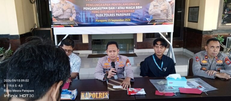 Modus Tangki Modifikasi dan Barcode Ganda, Polres Parepare Bongkar Penimbunan BBM Subsidi