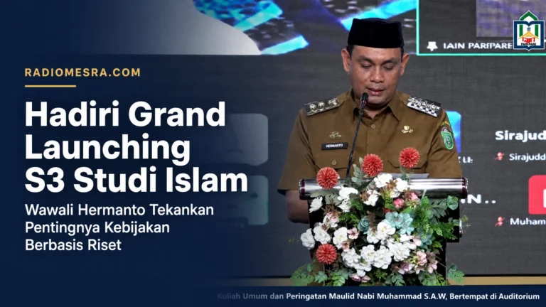 Hadiri Grand Launching S3 Studi Islam IAIN Parepare, Wawali Hermanto Tekankan Pentingnya Kebijakan Berbasis Riset