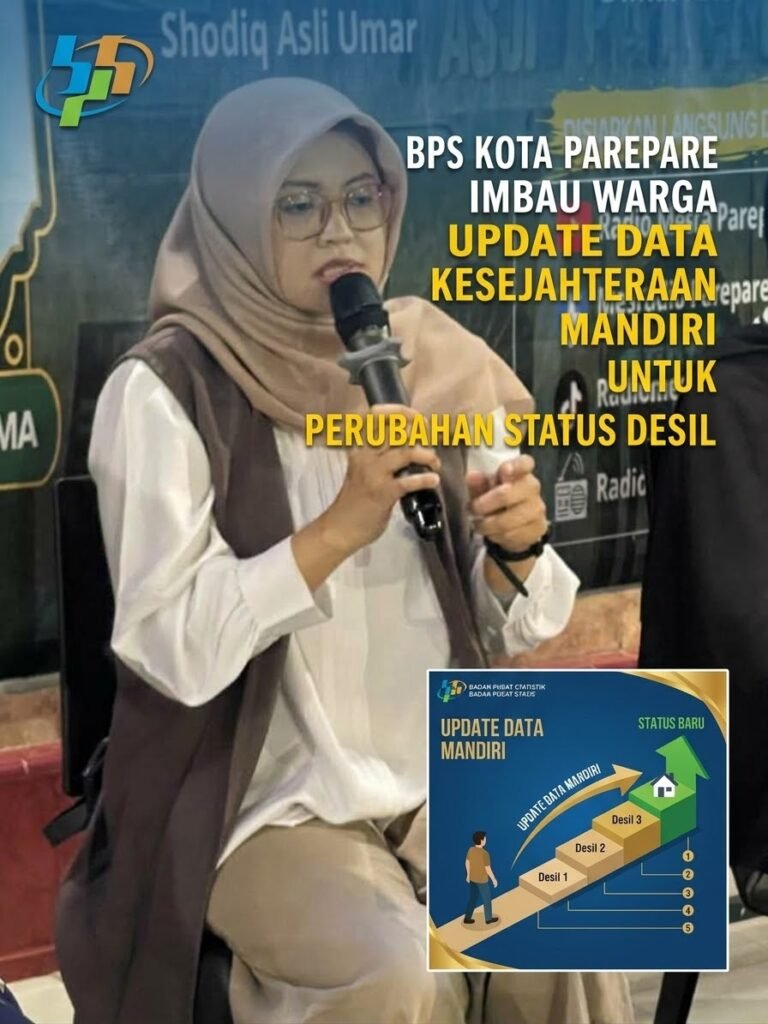 BPS Kota Parepare Imbau Warga Update Data Kesejahteraan Mandiri untuk Perubahan Status Desil