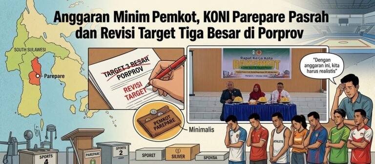 Anggaran Minim Disiapkan Pemkot, KONI Parepare Pasrah dan Revisi Target Tiga Besar di Porprov