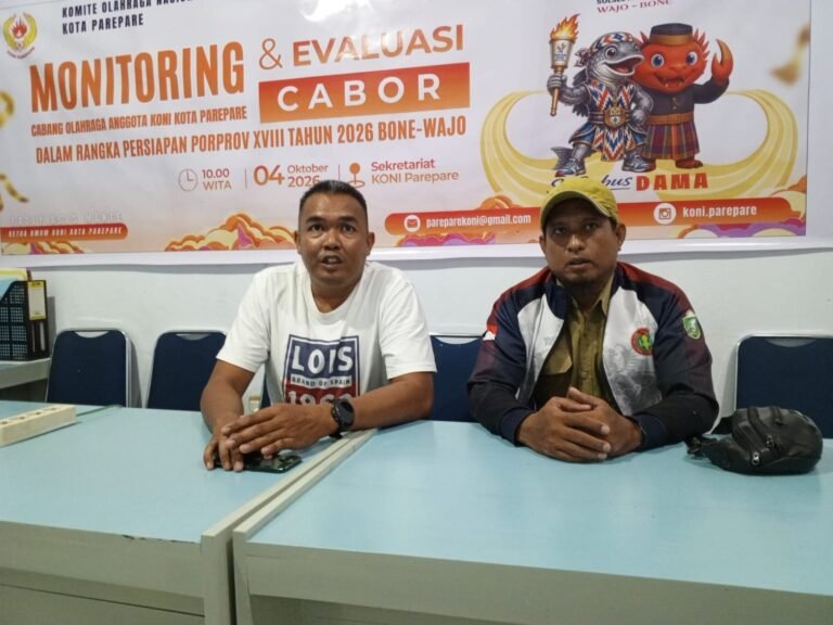 KONI Parepare Rampungkan Monev 36 Cabor Menuju Porprov XVIII 2026 di Wajo