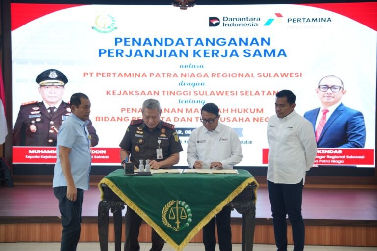 Pertamina Patra Niaga Regional Sulawesi dan Kejaksaan Tinggi Sulawesi Selatan Perkuat Sinergi melalui Penandatanganan PKS