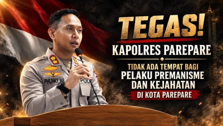 Tegas! Kapolres Parepare, Tidak Ada Tempat Bagi Pelaku Premanisme dan Kejahatan di Kota Parepare